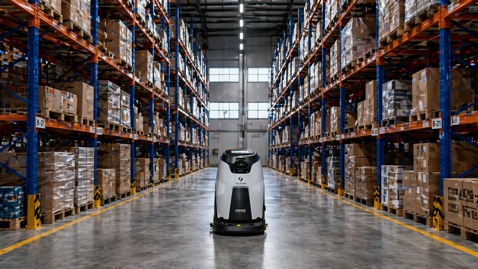 Gausium Omnie im Einsatz in der Logistik